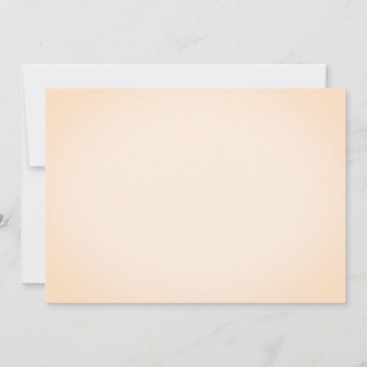 秋の豪華フローラアイボリーベミーメイド・オブ・オーナー（花嫁付き添い人） 招待状 (裏面)