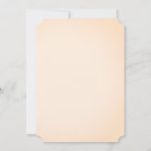 秋の豪華フローラ赤面アイボリー結婚ズ セーブザデート (裏面)