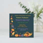 秋の資金調達パーティーのご案内 招待状 (スタンド正面)