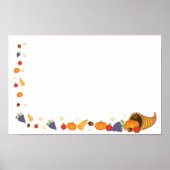 秋の資金集めポスター11x17風景 ポスター (正面)