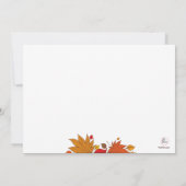 秋の贈り物の招待状 招待状 (裏面)