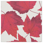 秋の赤いカエデ葉 ファブリック (クローズアップ)