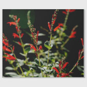 秋の赤いギフトのWrapingの紙 ラッピングペーパー (フラット)