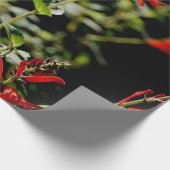 秋の赤いギフトのWrapingの紙 ラッピングペーパー (角)