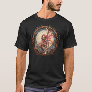 秋の赤い妖精 ファンタジー ゴシック アート Tシャツ