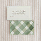 秋の赤ちゃんシャワーおむつラッフルエンクロージャカード エンクロージャーカード