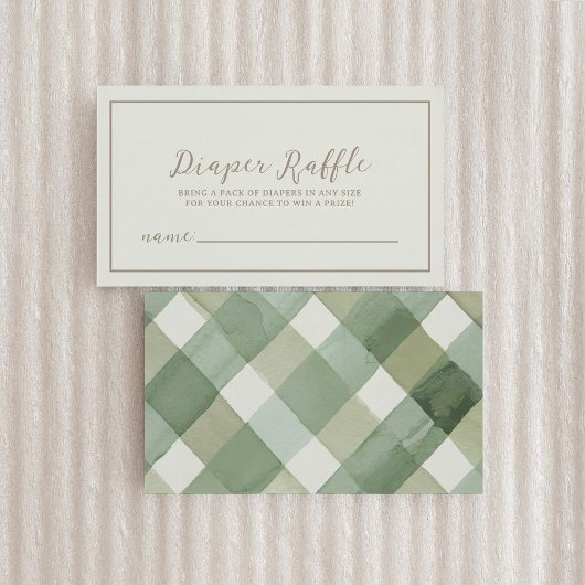 秋の赤ちゃんシャワーおむつラッフルエンクロージャカード エンクロージャーカード