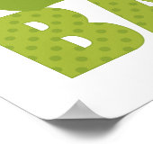 秋の赤ちゃんシャワーのサイン ポスター (角)