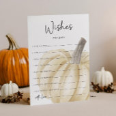 秋の赤ちゃんシャワーの願いベビー 招待状