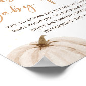 秋の赤ちゃんシャワーはベビー食品を推測 ポスター (角)