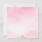 秋の赤ちゃんシャワーリトルカボチャsipと参照 招待状 (裏面)