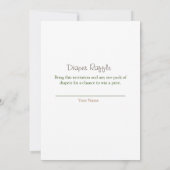 秋の赤ちゃんシャワー招待 招待状 (裏面)