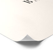 秋の赤ちゃんシャワー歓迎サイン ポスター (角)