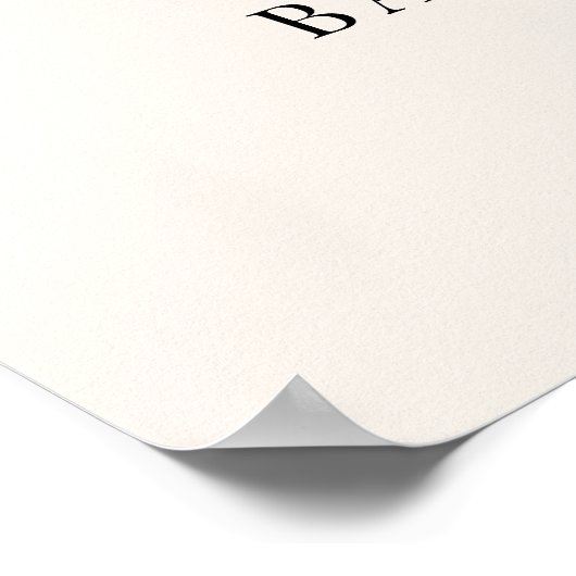 秋の赤ちゃんシャワー歓迎サイン ポスター (角)