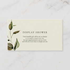 秋の赤ちゃんシャワー表示シャワー挿入カード エンクロージャーカード