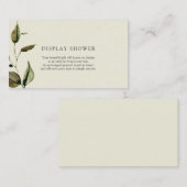 秋の赤ちゃんシャワー表示シャワー挿入カード エンクロージャーカード (正面/裏面)