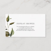 秋の赤ちゃんシャワー表示シャワー挿入カード エンクロージャーカード (正面)