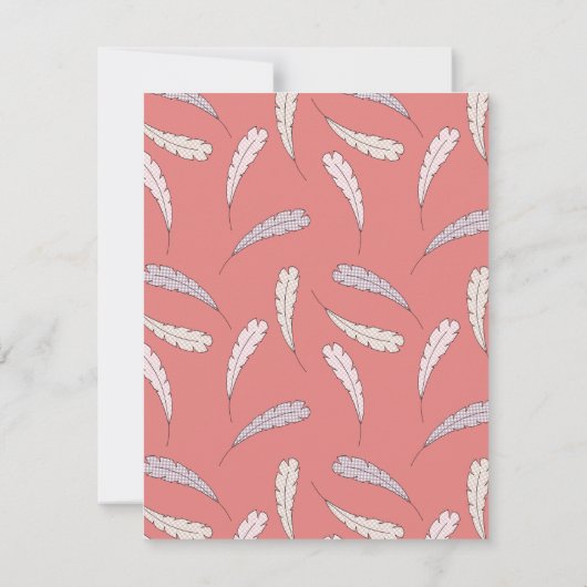 秋の赤ちゃん女の子 小さなターキー 感謝カード 招待状 (裏面)