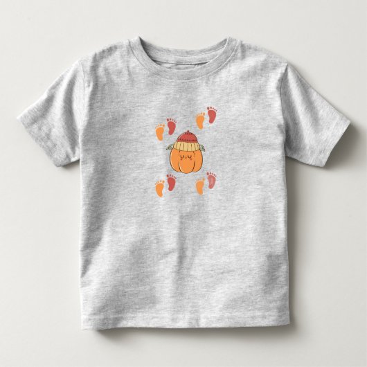 秋の赤ちゃんTシャツ トドラーTシャツ (正面)