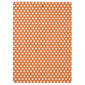 秋の赤と白水玉模様 クリップボード (裏面)