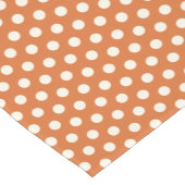 秋の赤と白水玉模様 ミディアムテーブルランナー (コーナー)