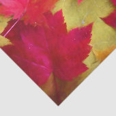 秋の赤イエローメープル葉ズアート 薄葉紙 (詳細)