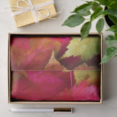 秋の赤イエローメープル葉ズアート 薄葉紙 (ギフト)