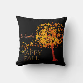 秋の赤楓の木パーソナライズされた クッション