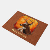 秋の赤褐色のシジカ ドアマット (アングル)
