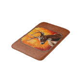 秋の赤褐色のシジカ バスマット (アングル)