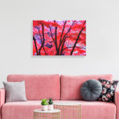 秋の赤 キャンバスプリント (インサイチュ (リビング))