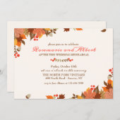 秋の輝きの招待状 招待状 (正面/裏面)