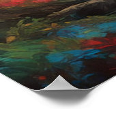 秋の輝きを受け入れる ポスター (角)