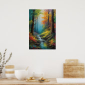 秋の輝きを受け入れる ポスター (キッチン)