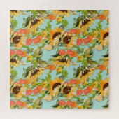 秋の輝き：シームレスな自然パターン ジグソーパズル (横)