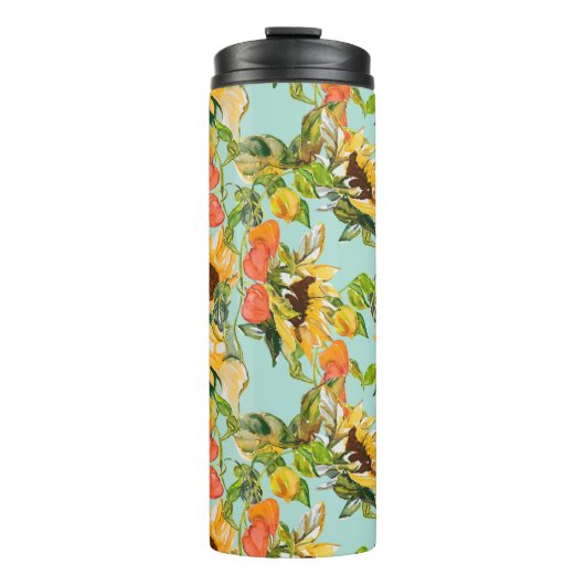 秋の輝き：シームレスな自然パターン タンブラー (正面)