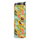 秋の輝き：シームレスな自然パターン タンブラー (回転左)