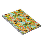 秋の輝き：シームレスな自然パターン ノートブック (右側)