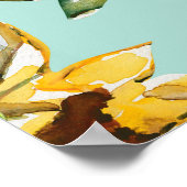 秋の輝き：シームレスな自然パターン ポスター (角)