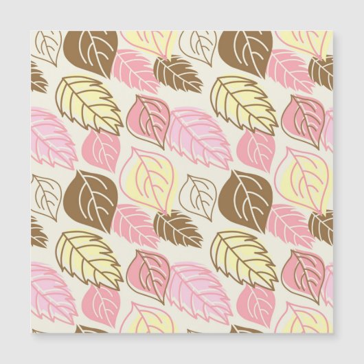 秋の輝き:葉の継ぎ目のないパターン (正面)