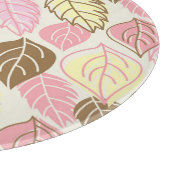 秋の輝き:葉の継ぎ目のないパターン カッティングボード (角)