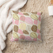 秋の輝き：葉の継ぎ目のないパターン クッション (ブランケット)