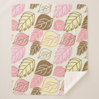 秋の輝き：葉の継ぎ目のないパターン シェルパブランケット