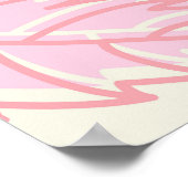 秋の輝き:葉の継ぎ目のないパターン ポスター (角)