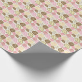 秋の輝き:葉の継ぎ目のないパターン ラッピングペーパー (角)