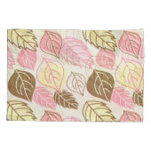 秋の輝き：葉の継ぎ目のないパターン 枕カバー (裏面)