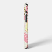 秋の輝き:葉の継ぎ目のないパターン iPhoneケース (左側面)