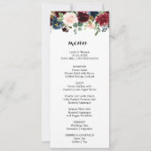 秋の輝く素朴ブルゴーニュのディナーメニューカード 招待状 (正面)