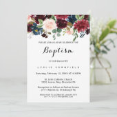 秋の輝く素朴ブルゴーニュのバプテスマ 招待状 (スタンド正面)