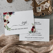 秋の輝く素朴ブルゴーニュの歌リクエストRsvp 出欠カード